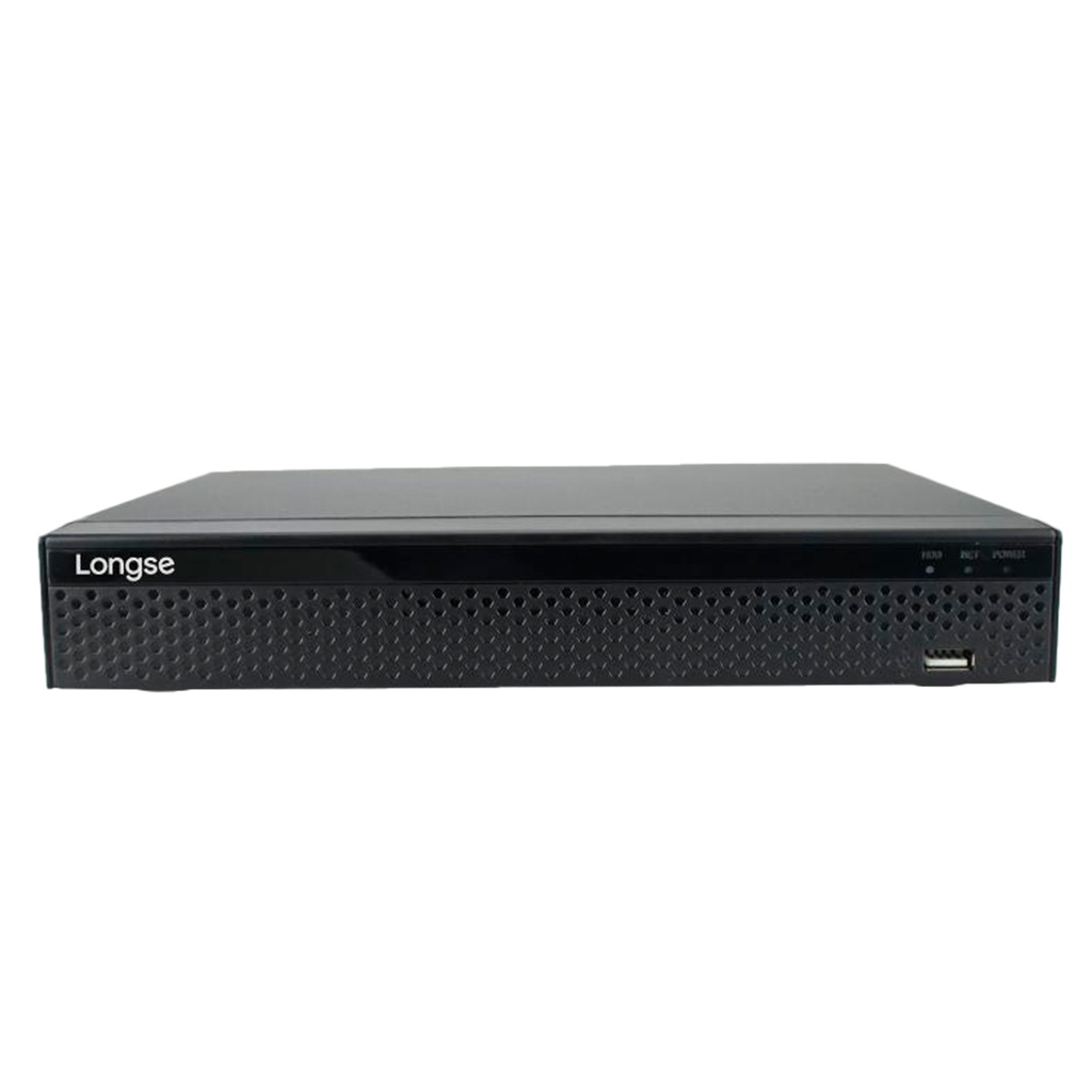 NVR IP 8MPX 25CH 16POE 1HDD 8TB NO AUDIO LONGSE