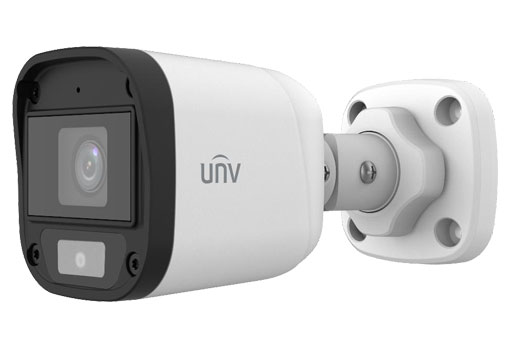 [UAC-B115-AF28-W] Camara analoga Tipo Bala Plastica fija ColorHunter HD Microfono de 5 MP UNV