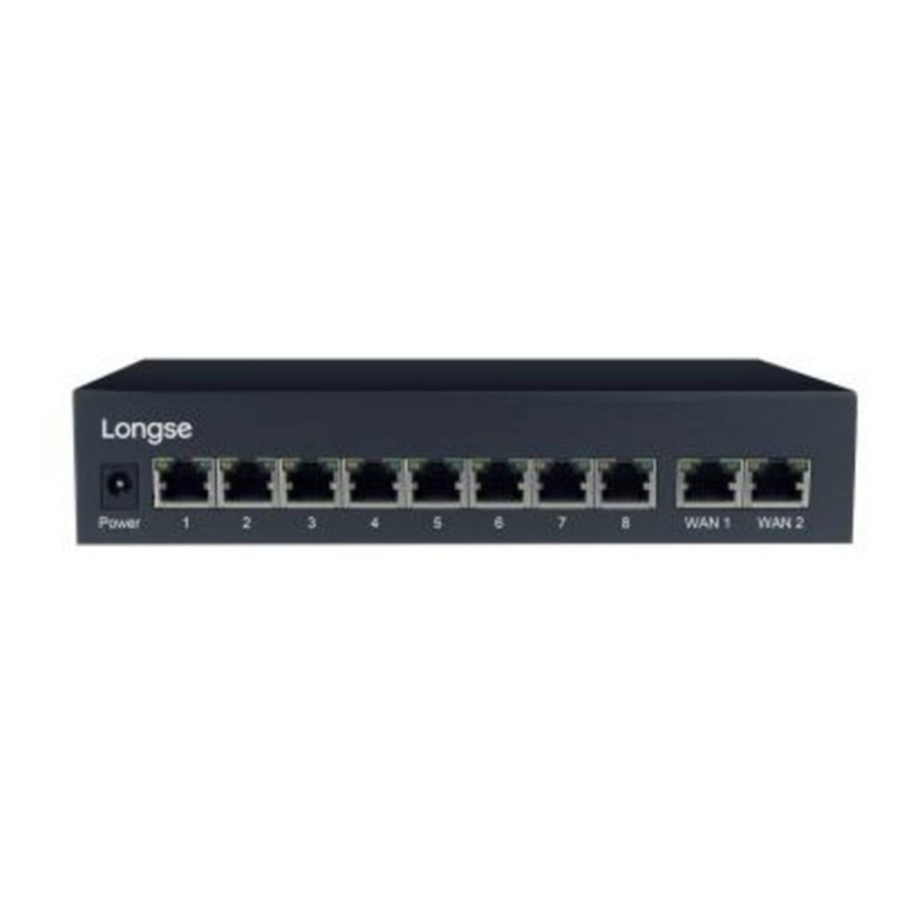 SWITCH 10 PUERTOS 8 POE 10/100MBPS 2 PUERTOS ENLACE 10/100/1000MBPS 1U NO ADMIN LONGSE