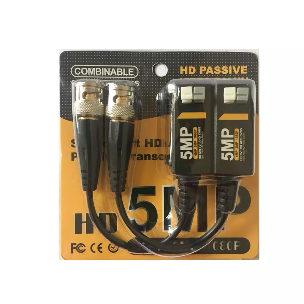VIDEO BALUN PASSIVO 5M HD-CVI/TVI/AHD (PAR)