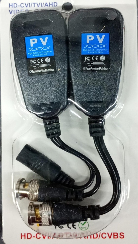 VIDEO BALUN RJ45 PASIVO VIDEO Y VOLTAJE HD/CVI/TVI/AHD PAR
