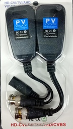 [VBCV2] VIDEO BALUN RJ45 PASIVO VIDEO Y VOLTAJE HD/CVI/TVI/AHD PAR