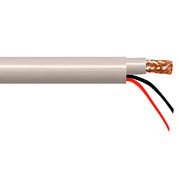 [LVP-MRG59-R1] Cable Coaxial RG59 con 18AWG cable de energia 100m