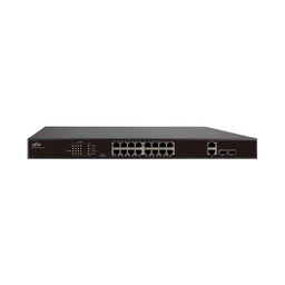 [NSW2010-16T2GC-POE-IN] SWITCH 18 PUERTOS 16 POE 10/100/1000MBPS 2 PUERTOS COMBO RJ/SFP 1U NO ADMIN UNV