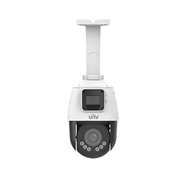 [IPC9312LFW-AF28-2X4] CAMARA IP PTZ 4X 345G 2+2MPX DOBLE LENTE IR 10MTS AUDIO DOBLE VIA SIP METAL-PLASTICO IP66 UNV